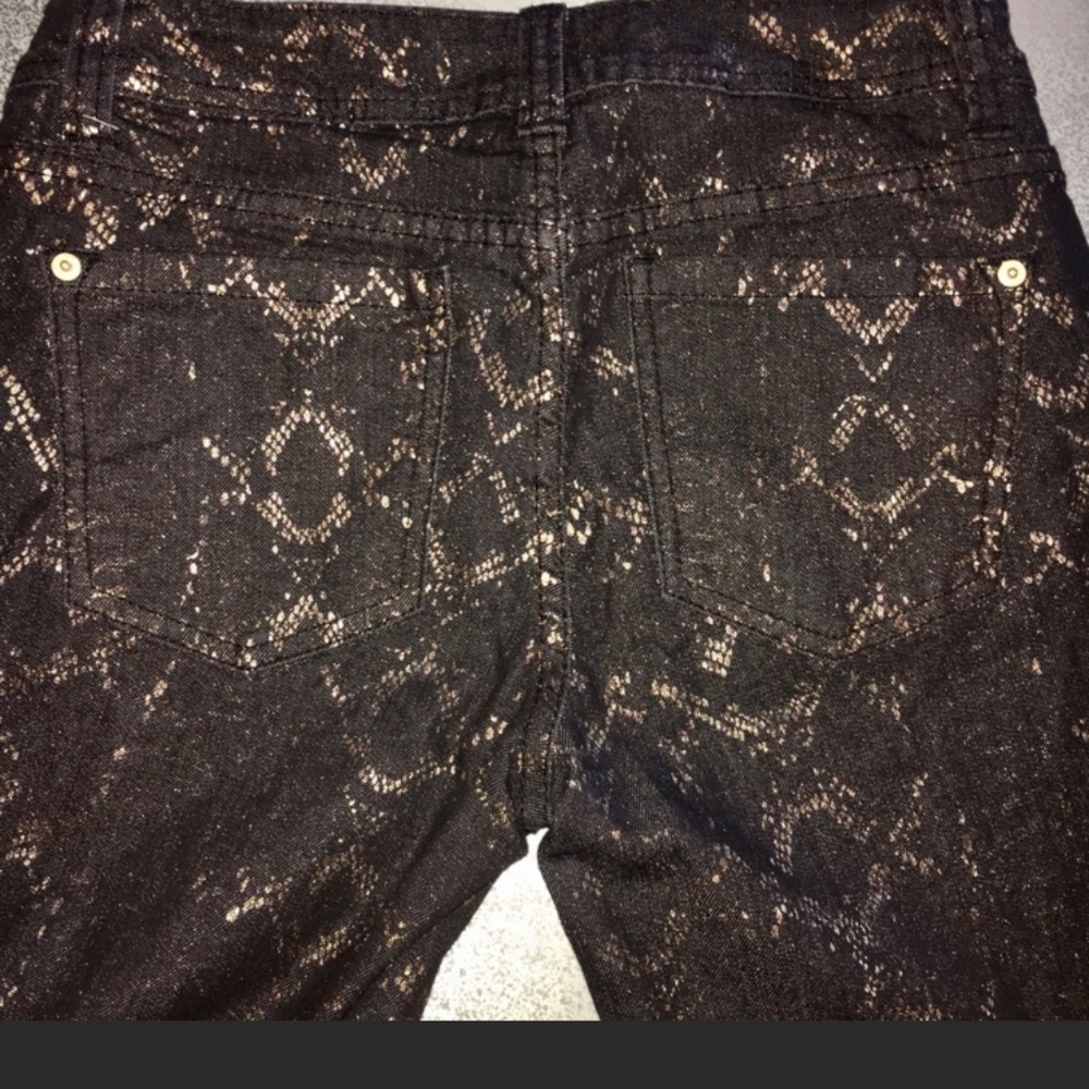 Black and Gold Jeans